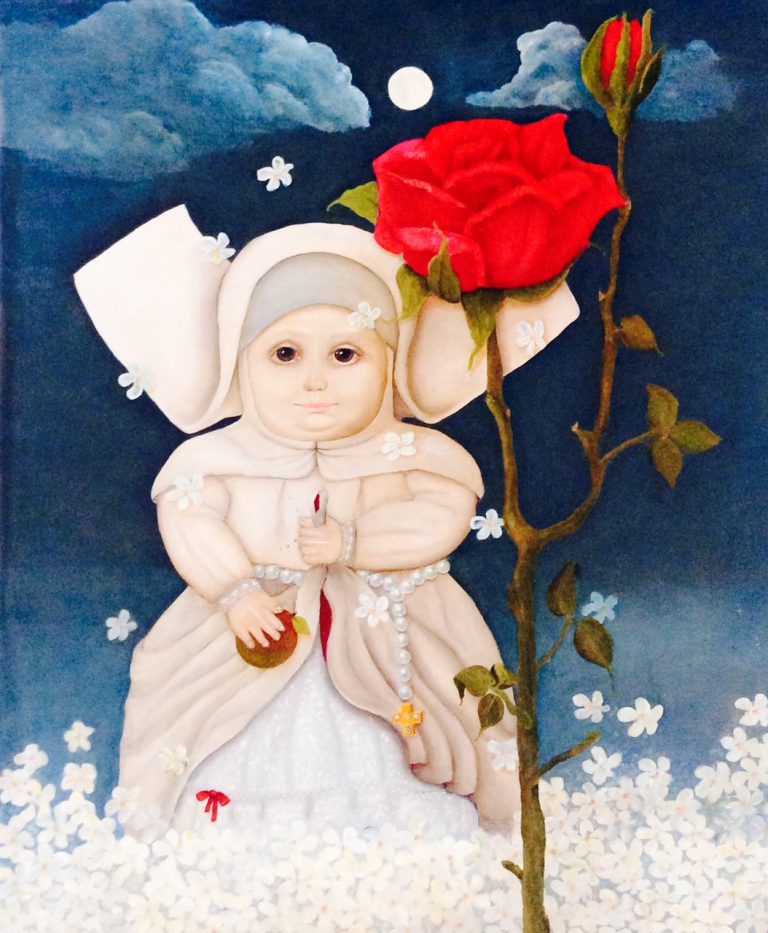 The Naughty Nun 110x80 1950 oil canvas lijst