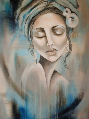 Jill 80 x 60 cm acryl doek 560 baklijst