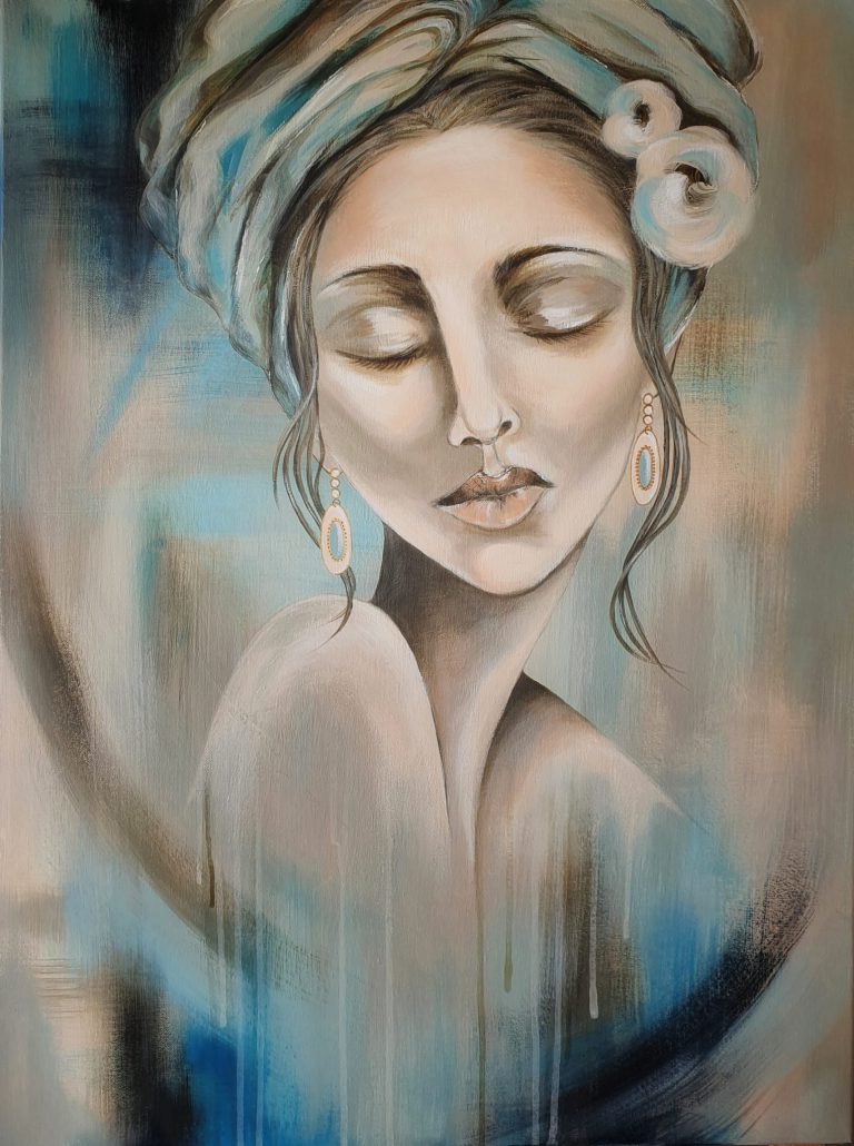 Jill 80 x 60 cm acryl doek 560 baklijst