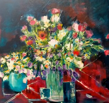 vaas met bloemen 1